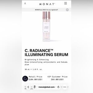 MONAT C. Radiance Illuminating Serum - White